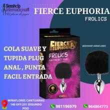 PLUG FIERCE EUPHORIA -COLA DE CONEJO - PAREJAS HOT SEXSHOP MIRAFLORES